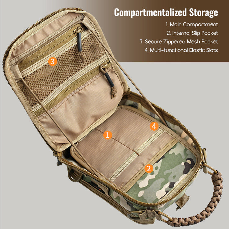 Apex - Hard Shell Tactical Chest Sling For Hiking, Travel & EDC
